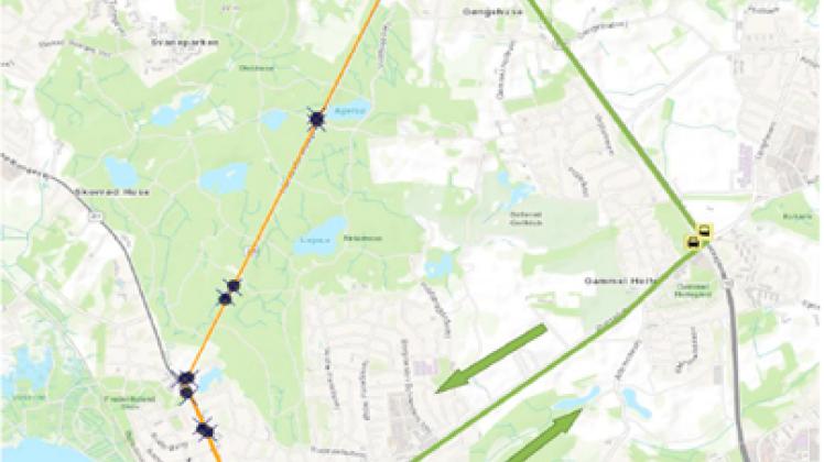 Busomlægning for linje 354