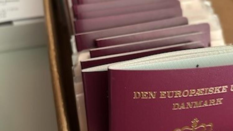 Pas der ligger klar til afhentning i Borgerservice