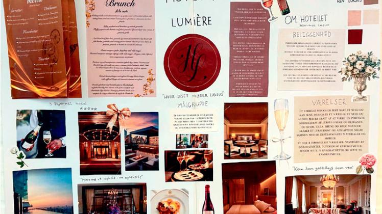 Elevers arbejde med konceptudvikling af Comwell Holte