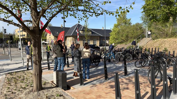 Ny cykelparkering ved Birkerød Station blev indviet 6. maj.