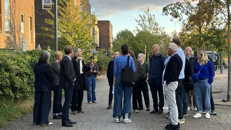 Udvalget på besøg i Arenakvarteret i Ørestad.