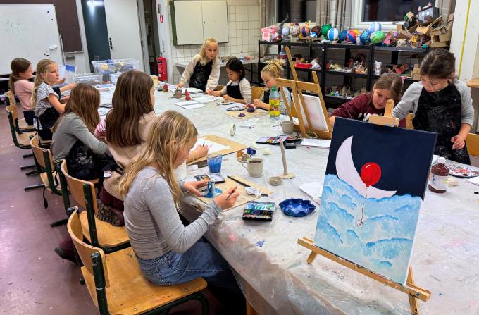 Børn på Rudersdal Musik- og Billedskole