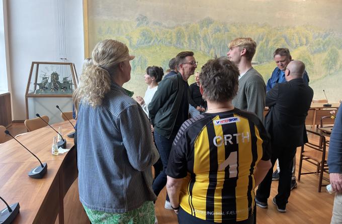 Hædring af Skjold Birkerød på Rådhuset